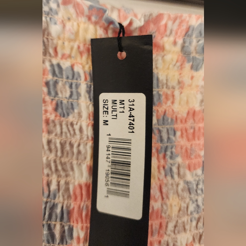 BOBI Black Festival Floral Mini Skirt In Multi Size MED - Picture 7 of 10